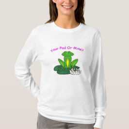 Jouw Pad of de Mijne - Dames Witte Lange Mouwen T-shirt