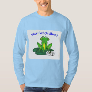 Jouw Pad of de Mijne - Heren Baby Blauwe Lange Mou T-shirt