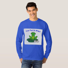 Jouw Pad of de Mijne - Heren Royalblauwe Lange Mou T-shirt