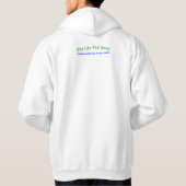 Jouw Pad of de Mijne - Heren Wit Hoodie (Achterkant)