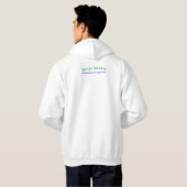 Jouw Pad of de Mijne - Heren Wit Hoodie (Achterkant volledig)