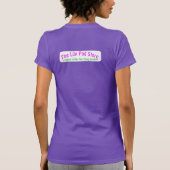 Jouw Pad of de Mijne Paars Dames T-shirt (Achterkant)
