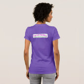 Jouw Pad of de Mijne Paars Dames T-shirt (Achterkant volledig)