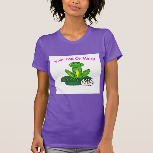 Jouw Pad of de Mijne Paars Dames T-shirt (Voorkant)