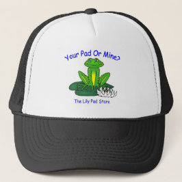 Jouw Pad of de mijne - Zwart/Blauw -  Trucker Pet