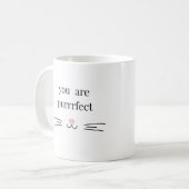 Jouw perfect kat pun mok voor kat ouders wit (Voorkant links)