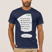 Jouw personage - Zwarte belettering T-shirt (Voorkant)