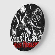 Jouw Planeet Jouw Problemen Alien Ruimte Sarcastis