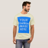 Jouw PowWow-afbeelding hier Aangepaste inheemse Am T-shirt (Voorkant volledig)