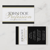 Jouw-professional Gold-script Visitekaartje (Voorkant / Achterkant)