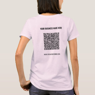 Jouw QR-code aangepaste tekst merk T-shirt