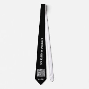 Jouw QR-code en op maat gemaakte tekst halsband Ki Stropdas
