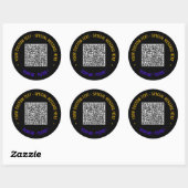 Jouw QR-code sticker met eigen tekst Kies kleur (Vel)