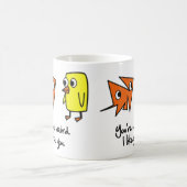 Jouw rare ik vind je Coffee Cup leuk Koffiemok (Center)