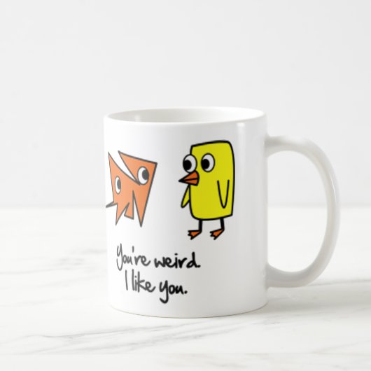 Jouw rare ik vind je Coffee Cup leuk Koffiemok (Rechts)
