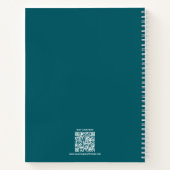 Jouw reis Blauwgroen White Life Coaching Groei Notitieboek (Achterkant)