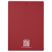 Jouw reis, gewaagde en heldere leven coaching groe klembord (Achterkant)