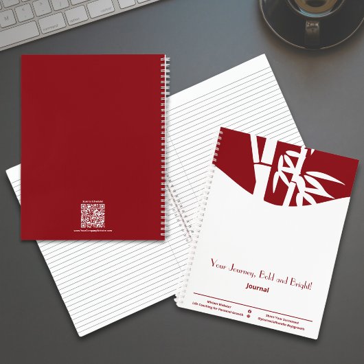 Jouw reis, gewaagde en heldere leven coaching groe notitieboek