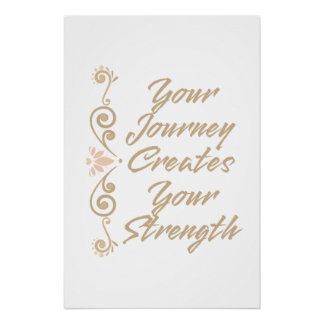 Jouw Reis Vormt Je Kracht Inspirerend Perfect Poster