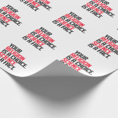 Jouw Religie is een keuze en Wetenschap is een fei Cadeaupapier (Hoek)