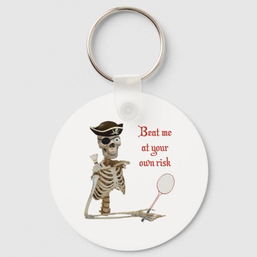 Jouw Risk Badminton Pirate Sleutelhanger (Voorkant)