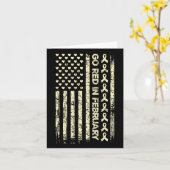 Jouw Rode Lint Hartziekte Bewustzijnscadeau Amerik Kaart (Gele Bloem)