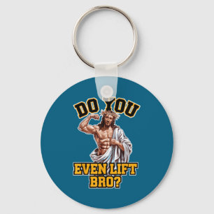 Jouw shirt tilt zelfs bro unisex gym sleutelhanger