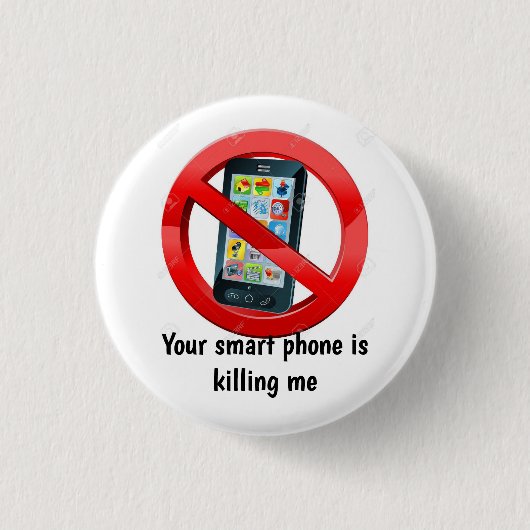 Jouw smartphone doodt me Badge Ronde Button 3,2 Cm (Voorkant)