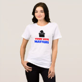 Jouw Stem Is Belangrijk Tri-Blend Shirt (Voorkant volledig)