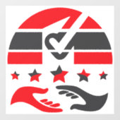 Jouw stem is jouw stem raamsticker (Vel)