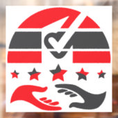 Jouw stem is jouw stem raamsticker (Vel 2)