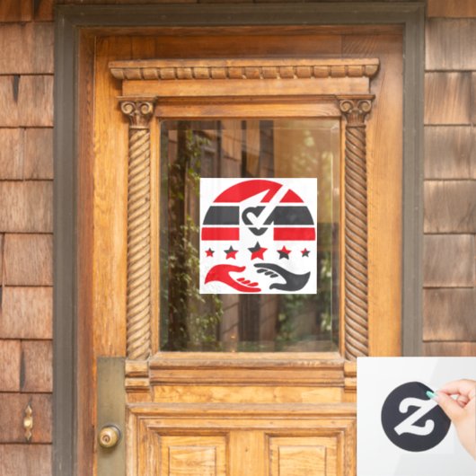Jouw stem is jouw stem raamsticker (Huis Deur)