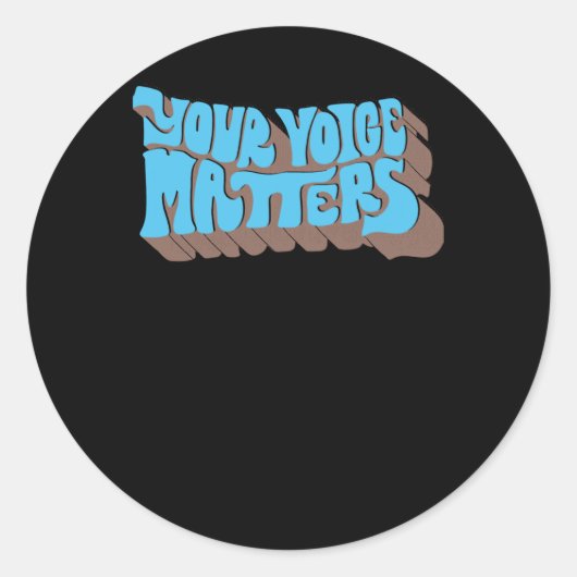 Jouw stem is! STICKER 1 (Voorkant)