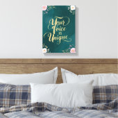Jouw stem is uniek canvas afdruk (Insitu (Slaapkamer))