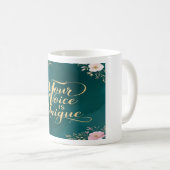 Jouw stem is uniek koffiemok (Voorkant rechts)