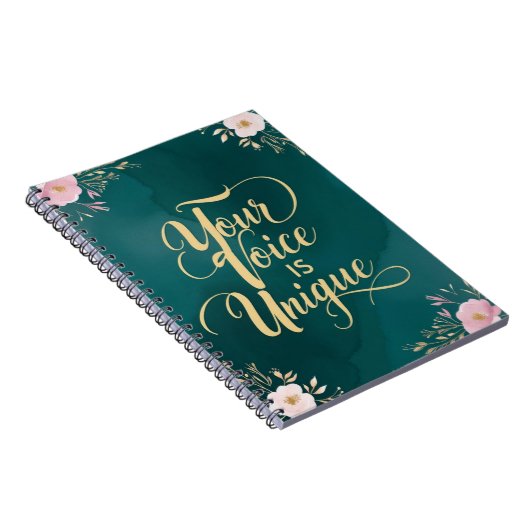 Jouw stem is uniek notitieboek (Rechterzijde)