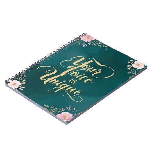 Jouw stem is uniek notitieboek (Linkerzijde)