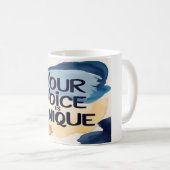 Jouw stem is uniek optie 2 koffiemok (Voorkant rechts)