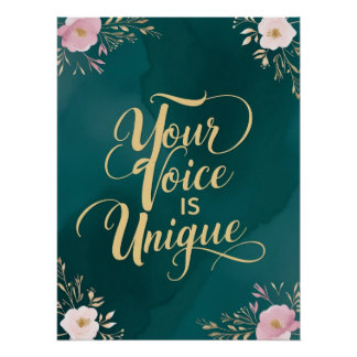 Jouw Stem Is Uniek Perfect Poster