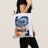 Jouw stem is uniek tote bag (Dichtbij)