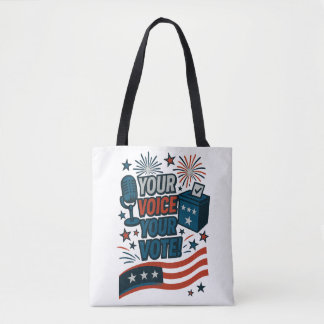 Jouw Stem Jouw Stem Patriottische Verkiezing  Tote Bag