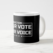 Jouw Stem Jouw Stem wit lettertype Grote Koffiekop (Voorkant rechts)