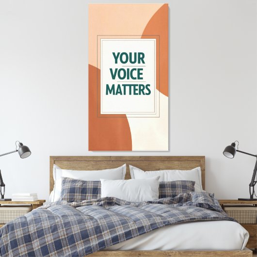 Jouw stem telt 3 canvas afdruk (Insitu (Slaapkamer))