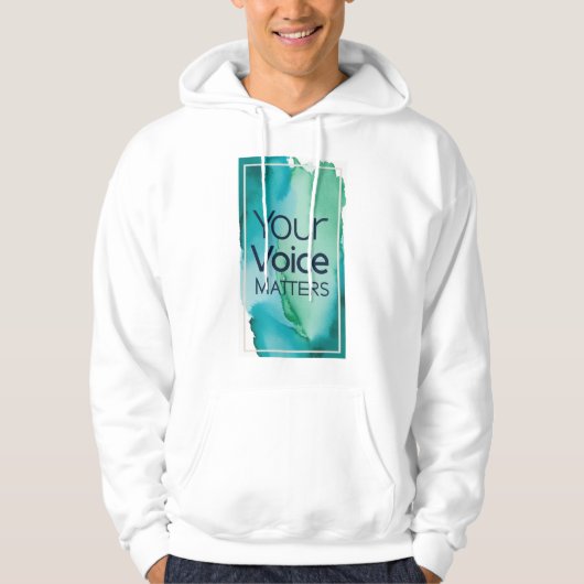 Jouw stem telt mee hoodie (Voorkant)