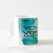 Jouw stem telt mee koffiemok (Voorkant links)