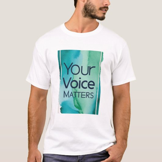 Jouw stem telt mee t-shirt (Voorkant)