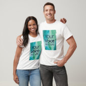 Jouw stem telt mee t-shirt (Unisex)