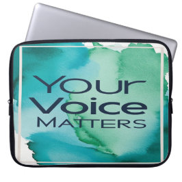 Jouw stem telt optie 2 laptop sleeve