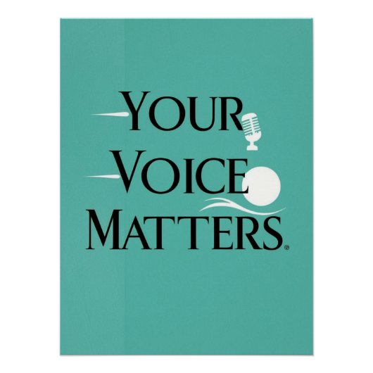 Jouw stem telt optie 2 perfect poster (Voorkant)