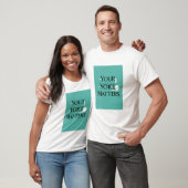 Jouw stem telt optie 2 t-shirt (Unisex)